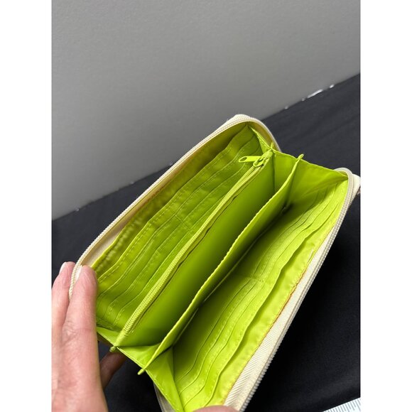 Lily Bloom Woodland Animal Print Wallet With Zipper & Bright Green Interior - Picture 5 of 5